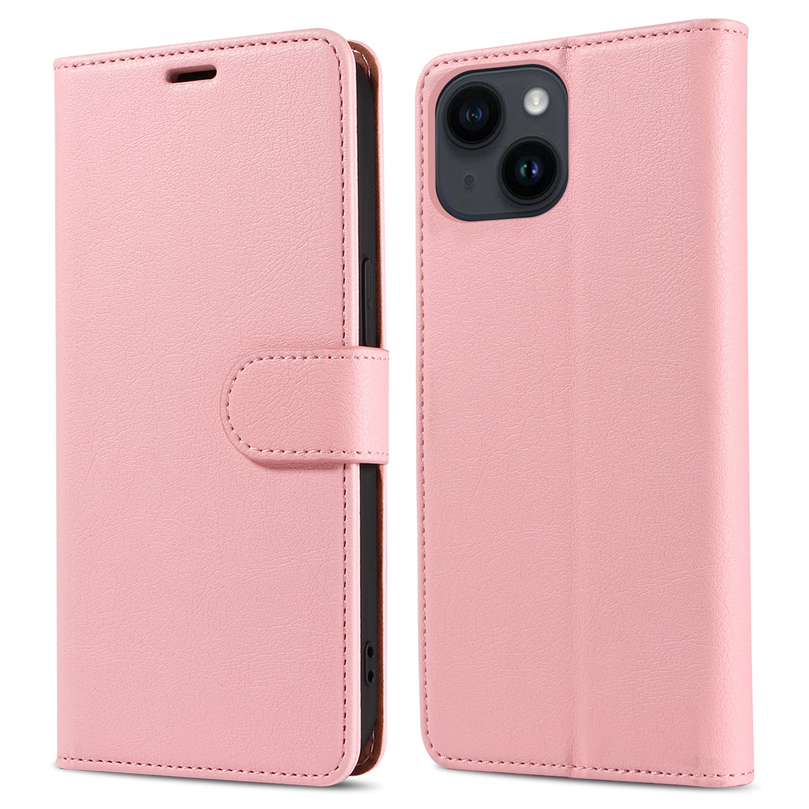 PU Leather Phone Case for iPhone 14 Plus Magnetic Closure Wallet RFID Blocking Stand Phone Cover PU Leather Phone Case for iPhone 14 Plus Magnetic Closure Wallet RFID Blocking Stand Phone Cover